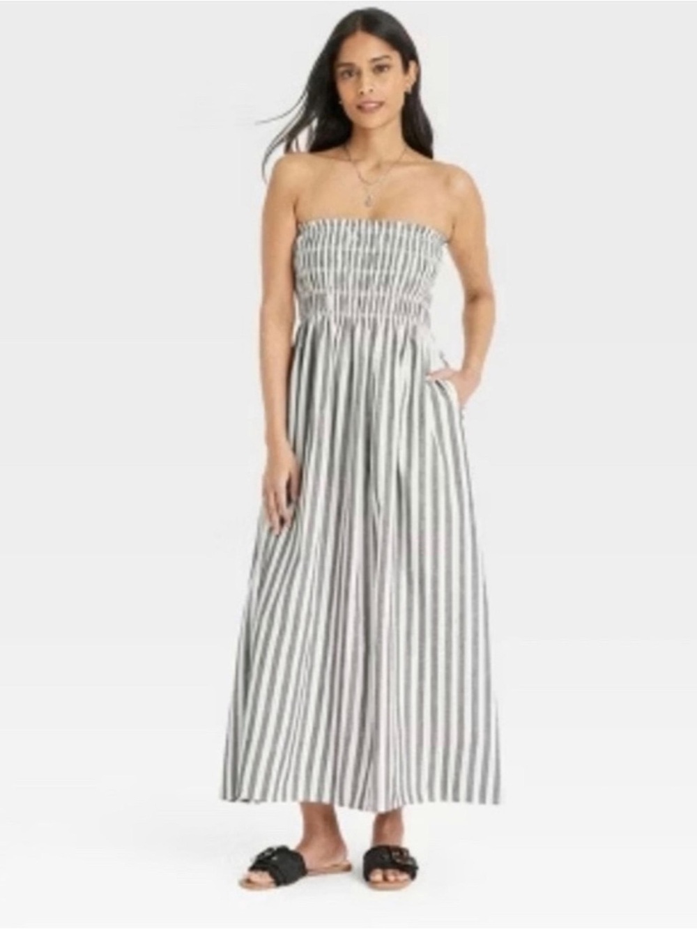 Universal Thread Strapless Smocked Maxi Dress